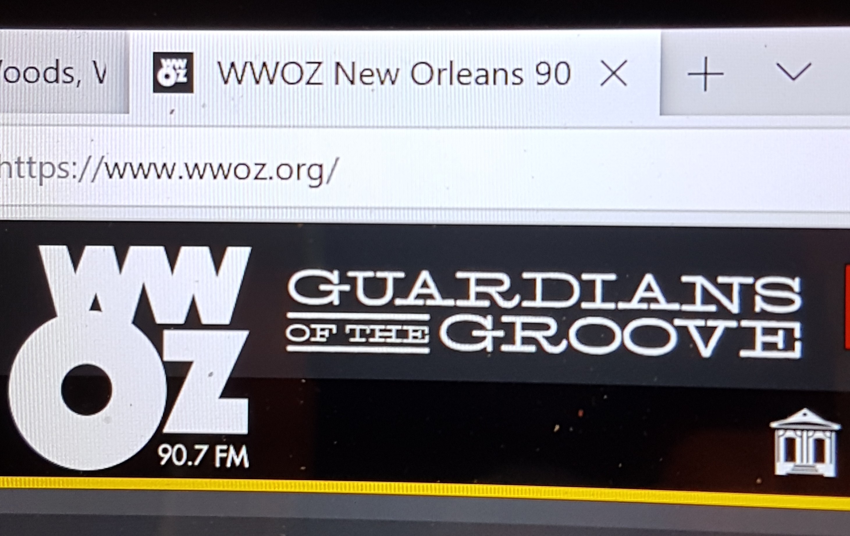 wwoz screen shot