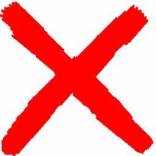 big red X